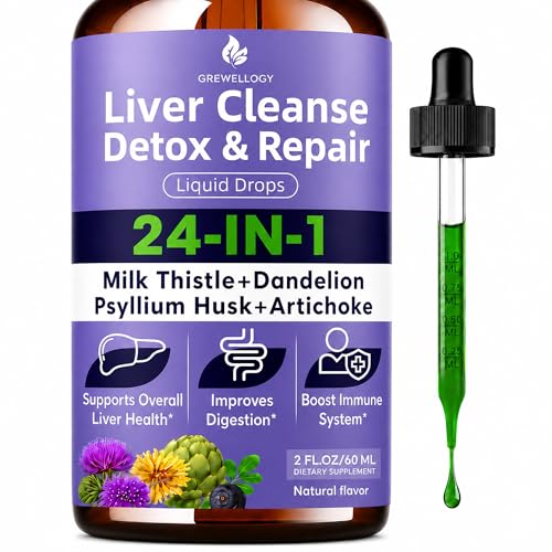 GREWELLOGY Liver Cleanse Detox and Repair Liquid Drops